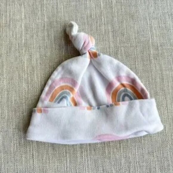 Nordstrom newborn Long Sleeve Knotted Swaddle Baby Sleep Sack with Hat - Picture 2 of 6